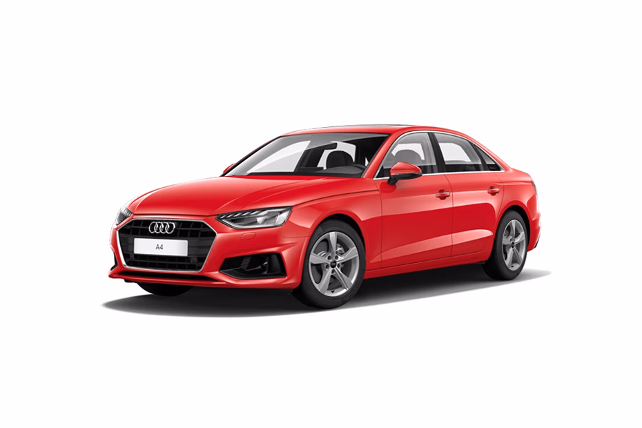 Audi A4 in Progressive-Red-Metallic